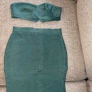 Bandage two piece dress